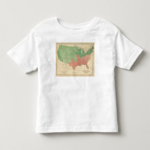 T-shirt Pour Les Tous Petits Carte des Etats-Unis 2