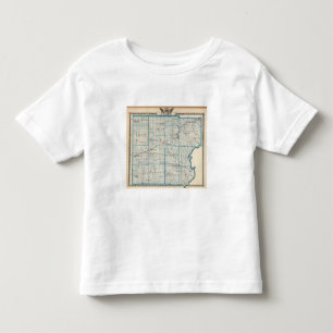 T-shirt Pour Les Tous Petits Carte du comté de Clark