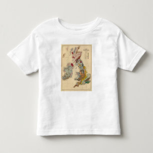 T-shirt Pour Les Tous Petits Carte géologique, îles britanniques