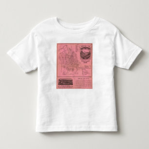 T-shirt Pour Les Tous Petits Carte supérieure de montagnes blanches