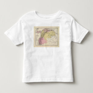 T-shirt Pour Les Tous Petits Cartes militaires historiques du Venezuela