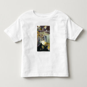 T-shirt Pour Les Tous Petits Cascade d'or et vue naturelle de pont