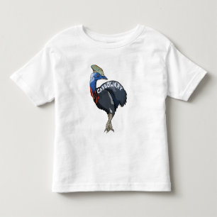 T-shirt Pour Les Tous Petits Cassowary Australian Bird