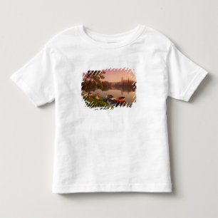 T-shirt Pour Les Tous Petits Cathédrale et rivière Tormes, Salamanque, Castille