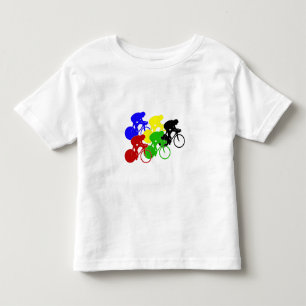 T-shirt Pour Les Tous Petits Cavaliers de recyclage de vélo de course de
