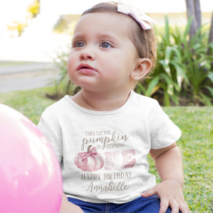 T-shirt Pour Les Tous Petits Ce petit citrouille 1er anniversaire