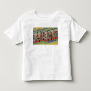 T-shirt Pour Les Tous Petits Cedar Rapids, Iowa - grandes scènes de lettre