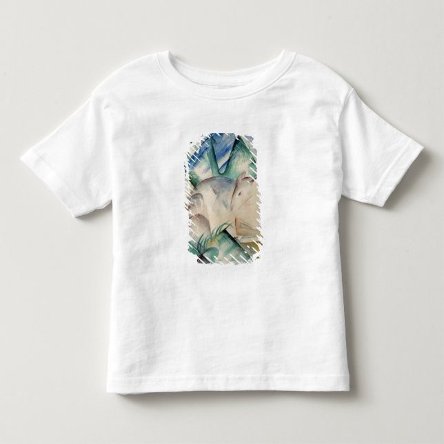 T-shirt Pour Les Tous Petits Cerfs communs de sommeil (Devant)