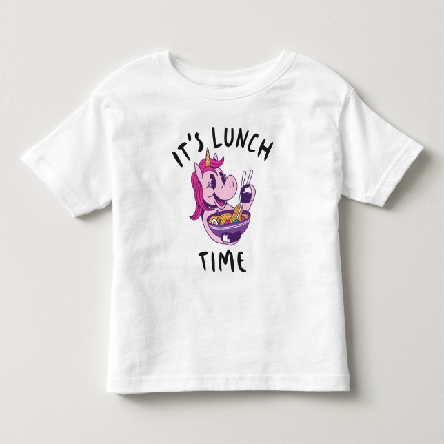 T-shirt Pour Les Tous Petits C'est l'heure du déjeuner (Devant)