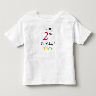 T-shirt Pour Les Tous Petits C'est mon 2ème anniversaire !