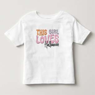 T-shirt Pour Les Tous Petits Cette fille adore Halloween