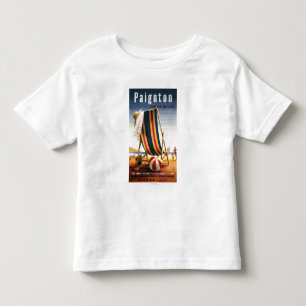T-shirt Pour Les Tous Petits Chaise de plage de chemins de fer et affiche
