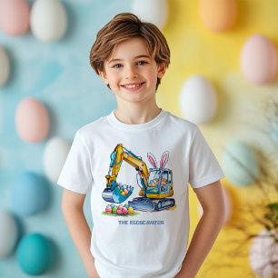 T-shirt Pour Les Tous Petits Champion de l'oeuf de Pâques Eggscavator 5000