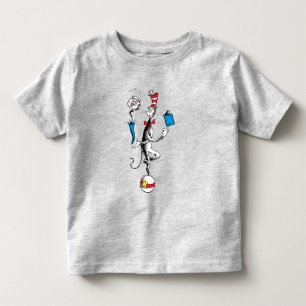 T-shirt Pour Les Tous Petits Chat dans l'équilibre du chapeau