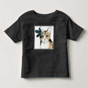 T-shirt Pour Les Tous Petits Chat de Downton incrusté de bijoux avec des