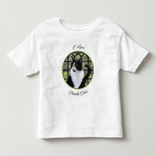 T-shirt Pour Les Tous Petits Chat en smoking dans la fenêtre Peinture Originale