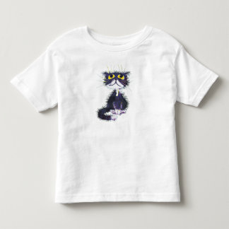 T-shirt Pour Les Tous Petits Chat noir et blanc