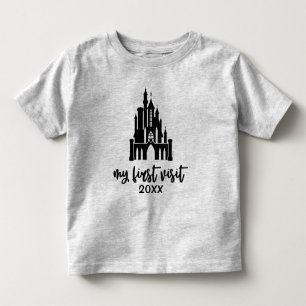 T-shirt Pour Les Tous Petits Château Disney Personnalisé Ma Première Visite 