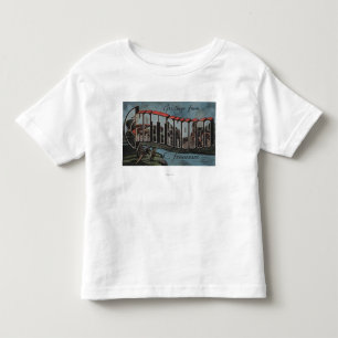 T-shirt Pour Les Tous Petits Chattanooga, Tennessee (scène de rivière)