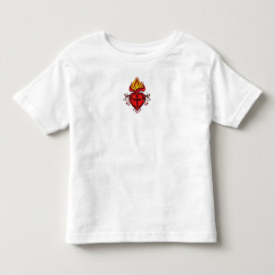 T-shirt Pour Les Tous Petits Chemise Catholique pour Tout-Petit avec le Sacré-C