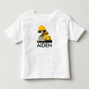T-shirt Pour Les Tous Petits Chemise d'anniversaire de construction, âge 2 Regl
