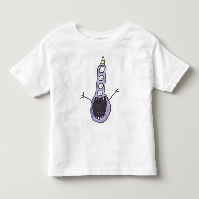T-shirt Pour Les Tous Petits Chemise de monstre d'enfant en bas âge (Devant)