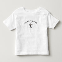 chemise de qualifications de ninja d'enfant