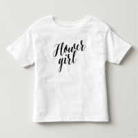 Chemise de script noir Flower Girl