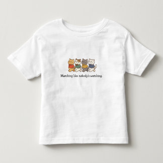 T-shirt Pour Les Tous Petits Chemise pour tout-petit Marcher des Chats de Zoo I