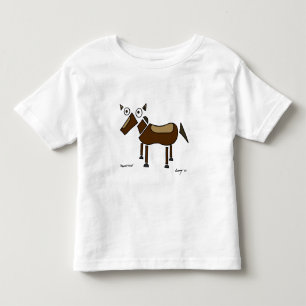 T-shirt Pour Les Tous Petits Chemises à cheval Abstraites