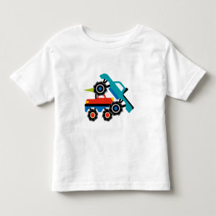 T-shirt Pour Les Tous Petits Chemises de camions de monstre de cool de