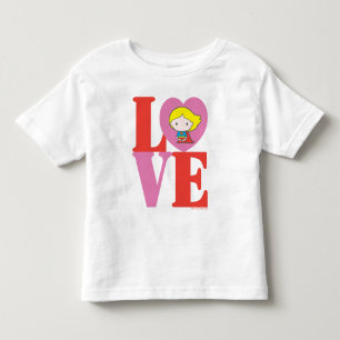 T-shirt Pour Les Tous Petits Chibi Supergirl LOVE