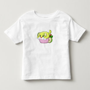T-shirt Pour Les Tous Petits Chien avec gâteau