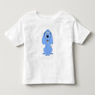 T-shirt Pour Les Tous Petits Chien bleu. Chien