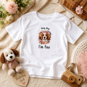T-shirt Pour Les Tous Petits Chien sacré, j'ai un an ! Anniversaire de Chienn