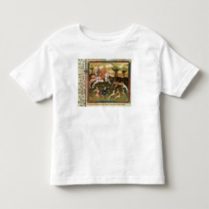 T-shirt Pour Les Tous Petits Chiens attaquant un léopard, d'un livre