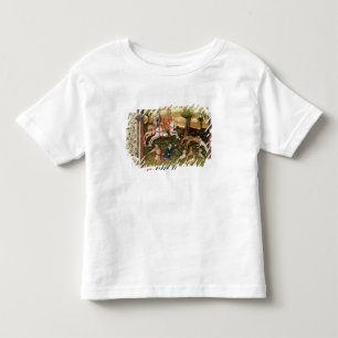 T-shirt Pour Les Tous Petits Chiens attaquant un léopard, d'un livre