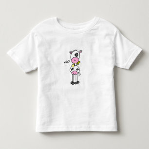 T-shirt Pour Les Tous Petits Chiffre vache de bâton