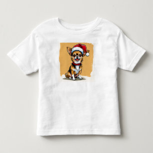 T-shirt Pour Les Tous Petits Chihuahua joyeux