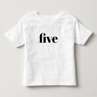 T-shirt Pour Les Tous Petits Cinq - Bonne chemise d'anniversaire pour les enfan