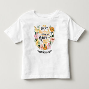 T-shirt Pour Les Tous Petits Citation de motivation d'inspiration florale éléga