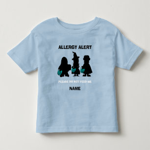 T-shirt Pour Les Tous Petits Citrouille personnalisé de Halloween Teal d'alerte