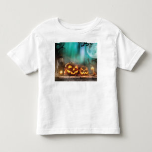 T-shirt Pour Les Tous Petits Citrouilles d'Halloween et chauves-souris