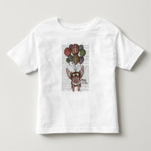 T-shirt Pour Les Tous Petits Cochon en flammes