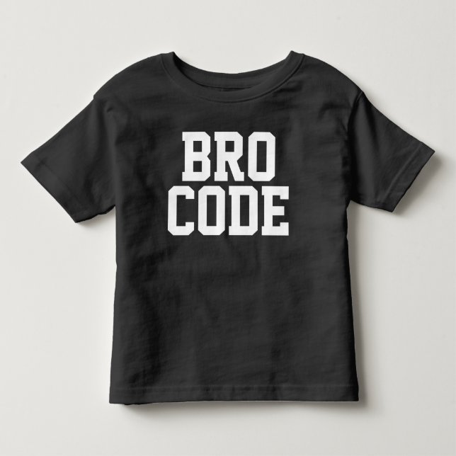 T-SHIRT POUR LES TOUS PETITS CODE BRO (Devant)