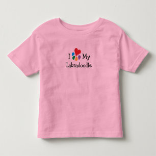 T-shirt Pour Les Tous Petits Coeur animal de Lover_I mon Labradoodle