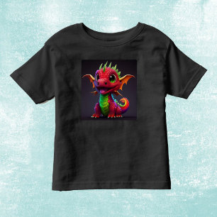 T-shirt Pour Les Tous Petits Colorful Happy Baby Dragon taille 2T à 6T