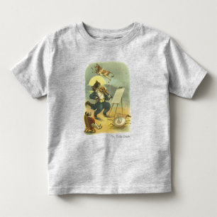 T-shirt Pour Les Tous Petits Comptine Ancienne Hey Diddle Diddle Restaurée