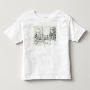 T-shirt Pour Les Tous Petits Concept aérien d'aiguille de l'espace dessinant 3