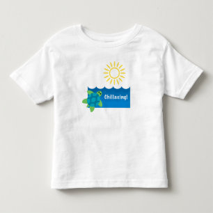 T-shirt Pour Les Tous Petits Conception de chillaxage de tortue - Toddler Fine 